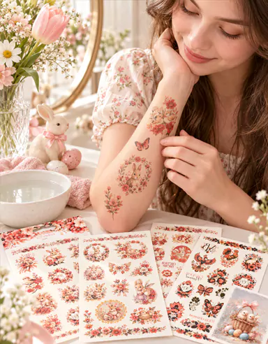 Ang CreateFun Floral Butterfly Tattoo Sticker ay Available na Online